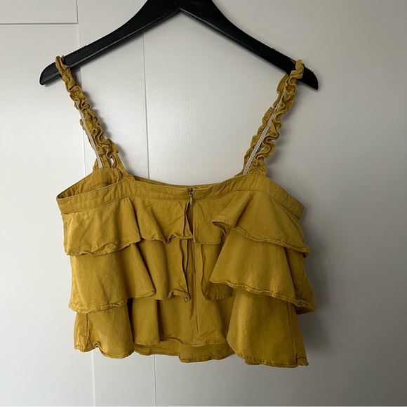 Ruffle Top - Yellow - Small - Picture 5 of 8